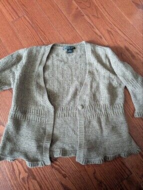 August Silk Button Cardigan